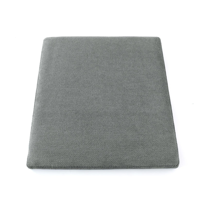 Structure de chaise de salle à manger (paquet de 2) avec coussin graphite, Blanc
