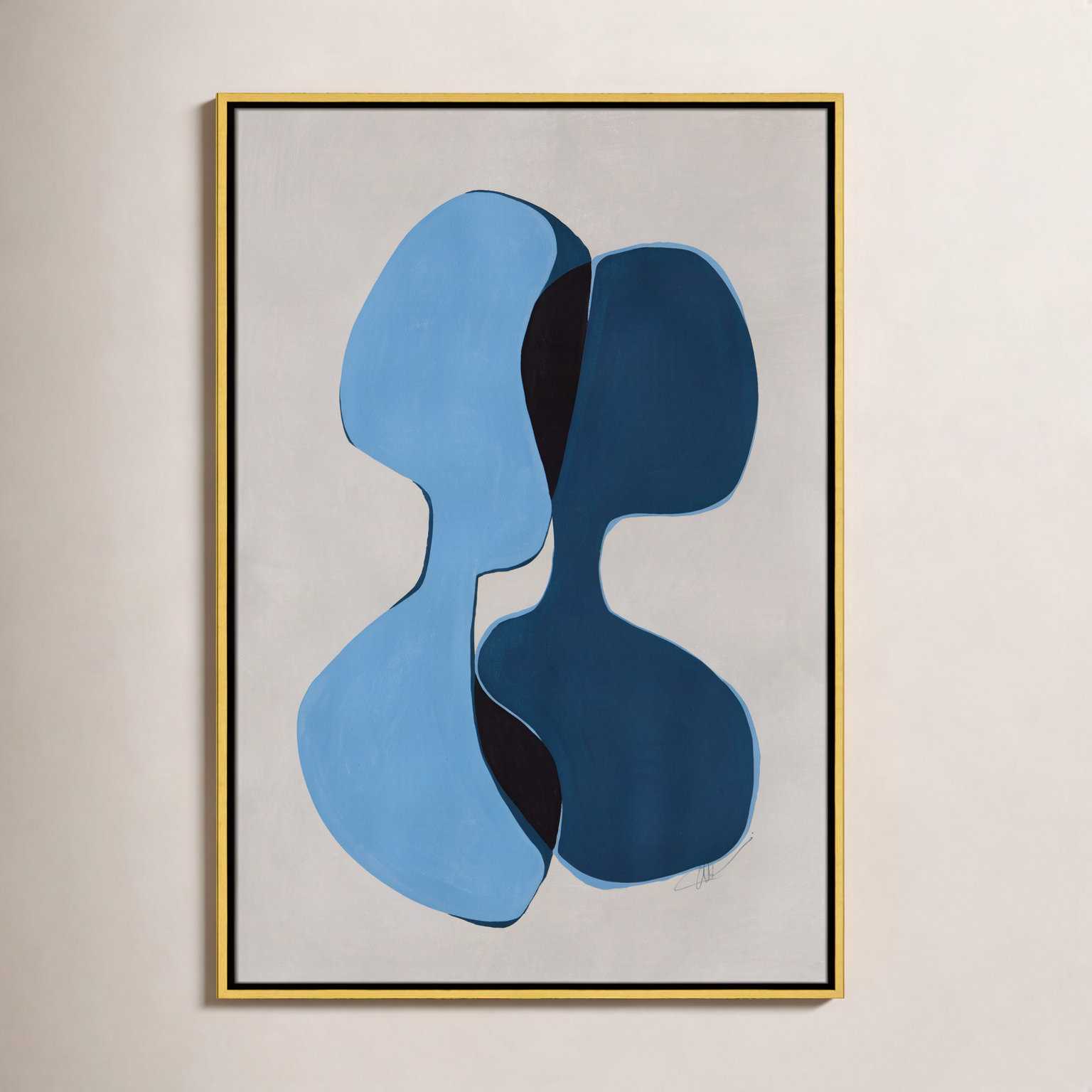 In Unity Collection "In Unity I" Print, 37.5" H x 25.5" W x 2" D, Gold Framed