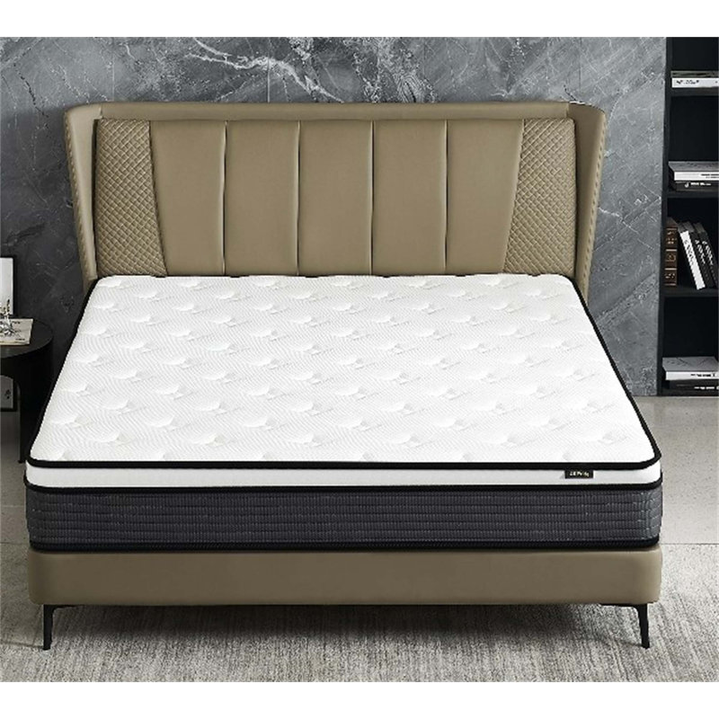 Matelas hybride confortable avec des caractéristiques avancées pour un sommeil optimal, Lit simple