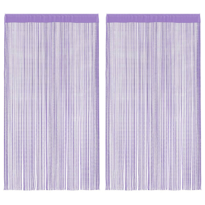 Back Bay Sheer Curtain Pair, 140cm Width x 250cm Drop, Purple