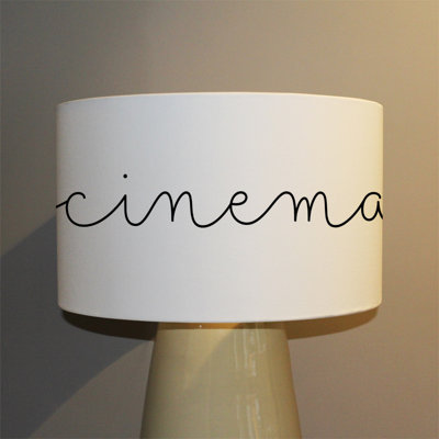 25cm H Canvas Drum Pendant Shade ( Clip On )