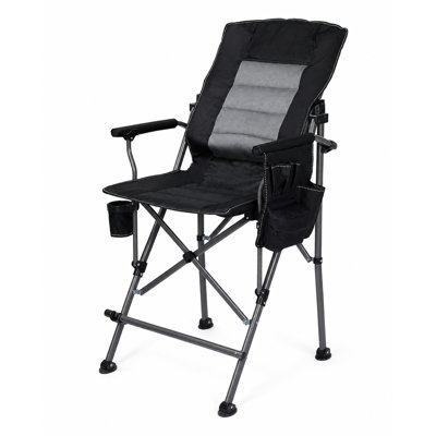 Très grand fauteuil de réalisateur pliant avec dossier et repose-pieds réglables
