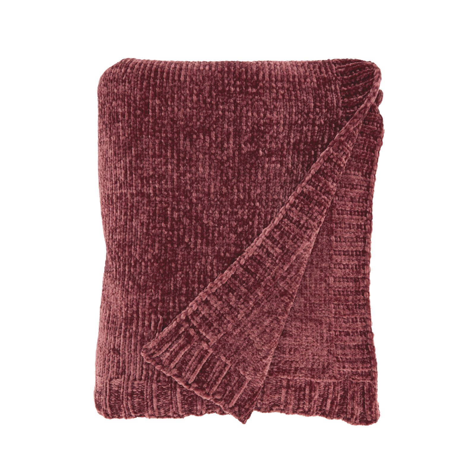 Carley Knit Throw Blanket, Red