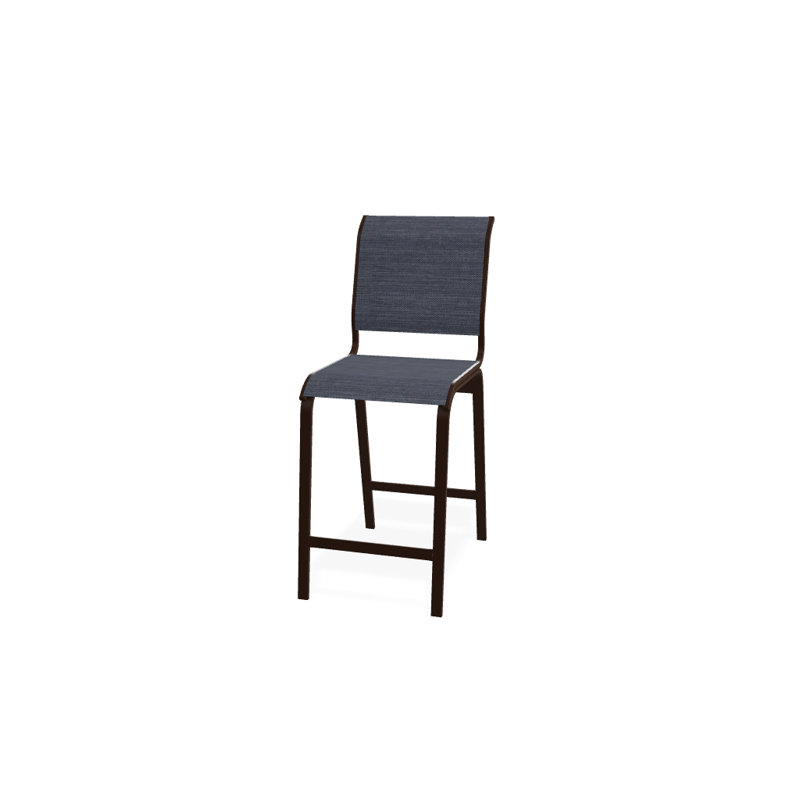 Holna Outdoor Stool, Textured Kona, Augustine Denim