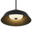 Luminaire suspendu à DEL noir de 14 pouces de diamètre intégré-1145742672