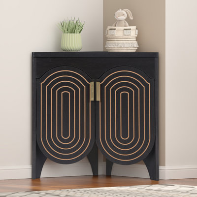 Lenord 30.7"Corner Accent Cabinet