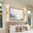 Modern Crystal Wall Sconces With Bubble Led Bathroom Light Fixture（2 Pack）-721256358
