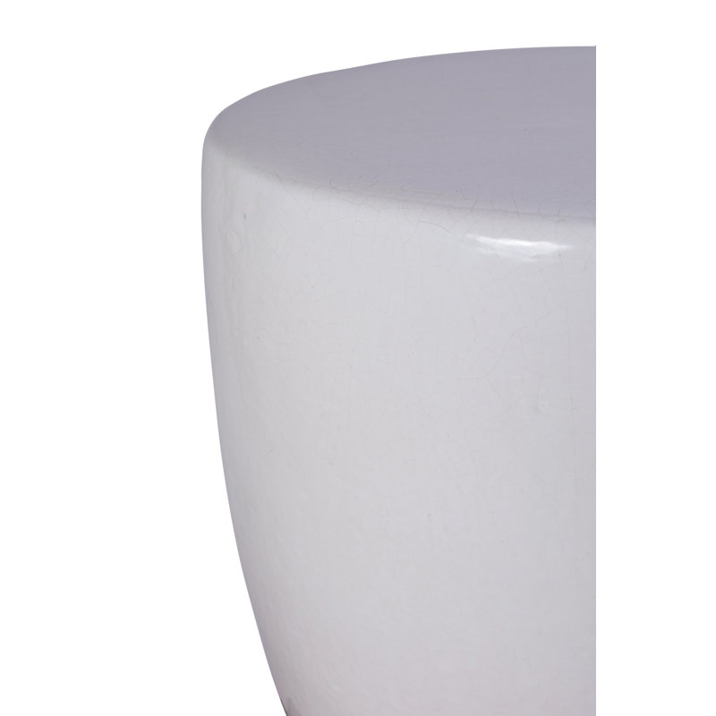 Bowness Outdoor Round Side Table, Linen Semi Gloss