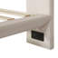Lit plateforme tapissier avec dossier confortable et ports USB intégrés-1649974512-1649974517