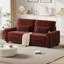 88" Velvet Square Arm Sofa with Storage, Deep Seat Sofa With USB Charging Ports & Cup Holders-227029901-234507903