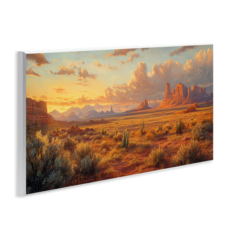 Plaque murale Distant Plateau Canyon, design par Petal Prints Design