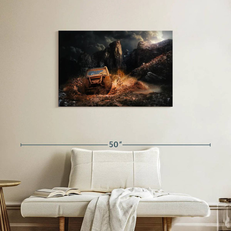 Mehar Muddy Truck, 24" H x 36" W
