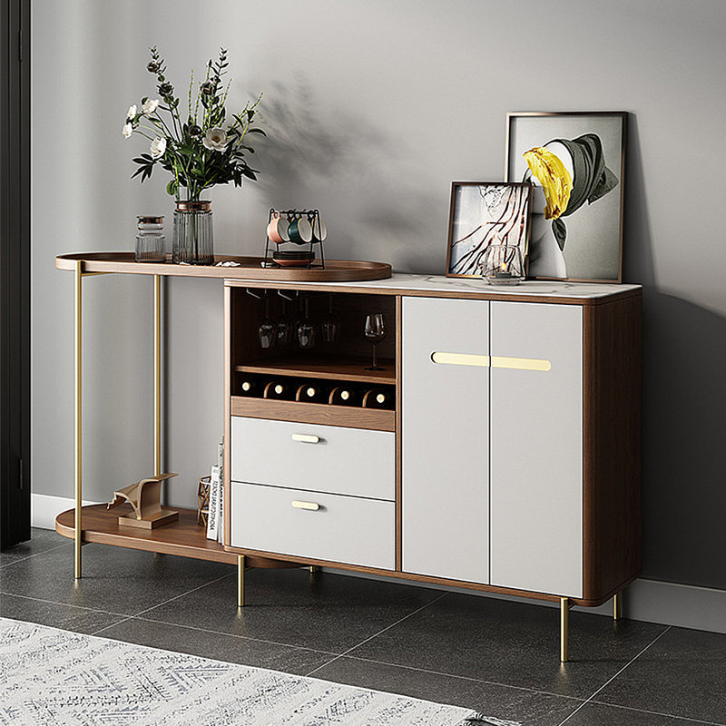Armoire latérale de rangement moderne et minimaliste extensible