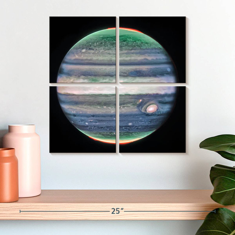 Oberle coloré Jupiter, H 18 po x l 18 po