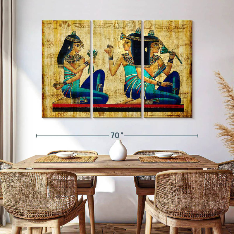 Keiri Ancient Egyptian Parchment, 42" H x 65" W