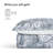 Sleep Zone Full/Queen Size Cotton Jacquard Quilt Set 3 Pieces for All Season 90 x 96 Navy Plant-116564151-116564150