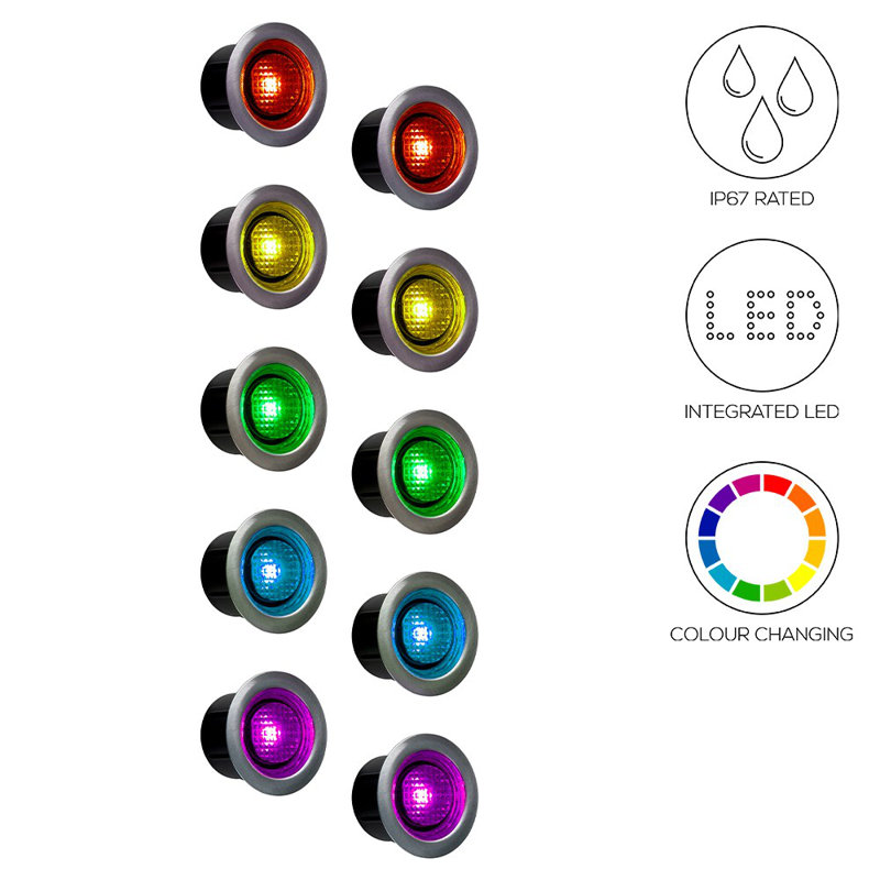 Integrated LED Deck Light Pack, RGB Colour Changing