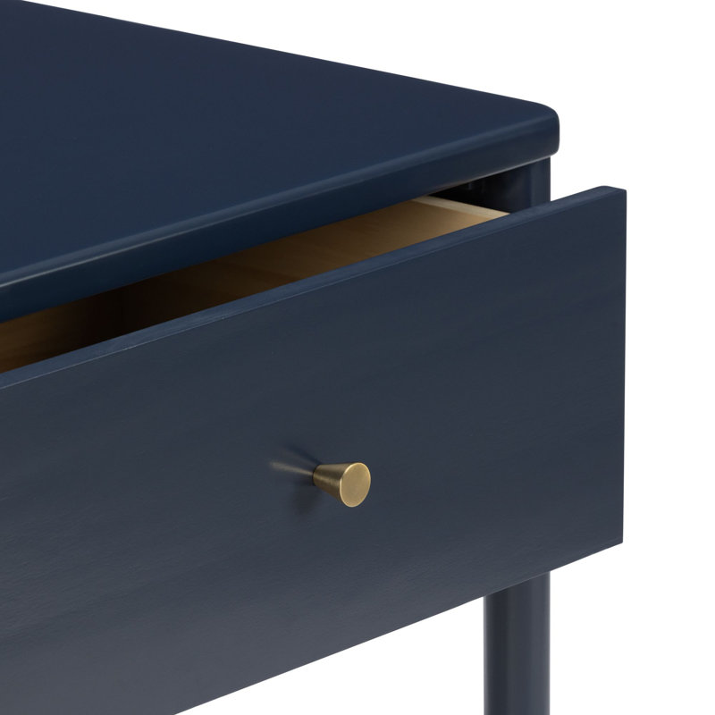 Harbor 1 Drawer Nightstand, Blue, Blue