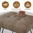 Faux Leather Upholstered Vanity Stool with Metal Legs-38912580