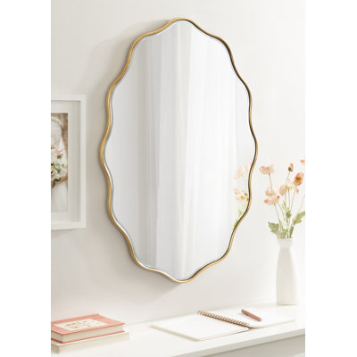 Scalloped Oval Bathroom Mirror