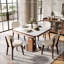 5 pièces Karoline avec 4 chaises rembourrées
