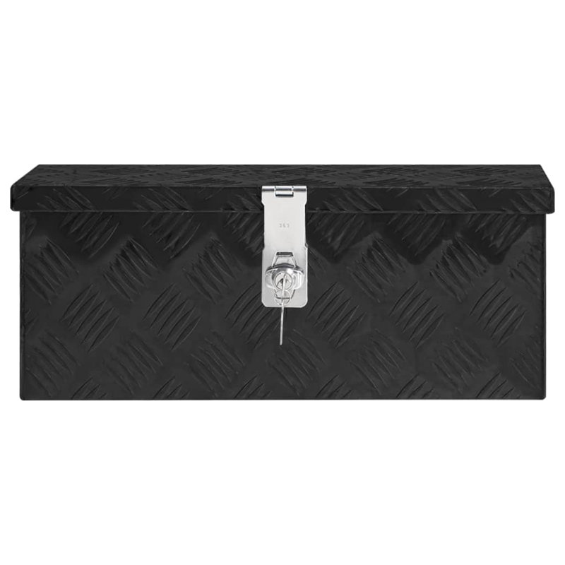 VidaXL Decorative Bin, 20.5cm H x 50cm W x 15cm D, Black