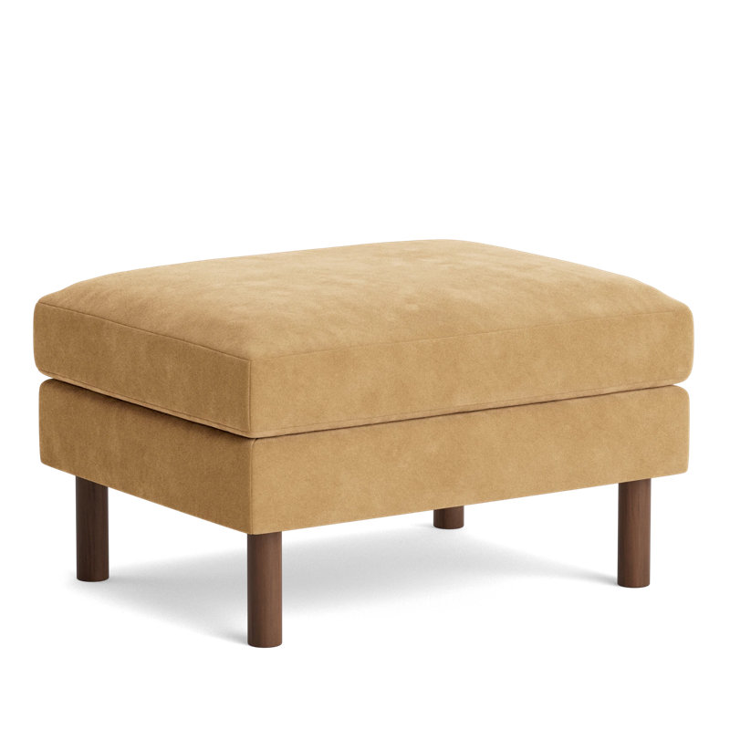 Laguna Ottoman, Performance Velvet - Nutmeg