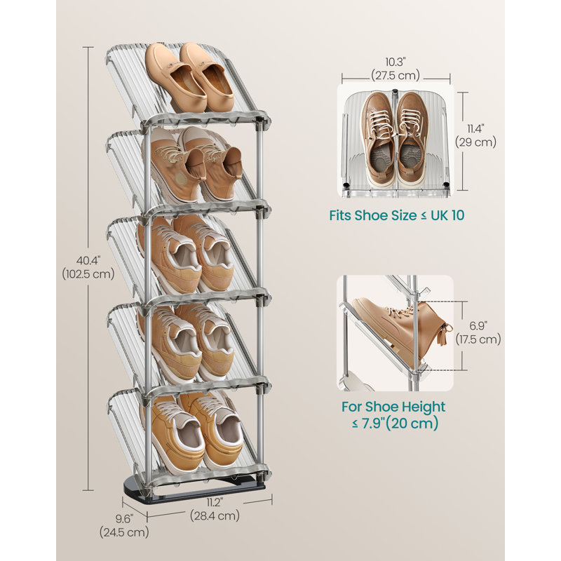 5 Pair Shoe Rack