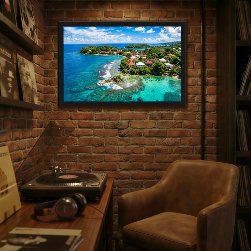Paysage et nature Paysage côtier des îles tropicales avec des eaux claires, H 12 po x l 18 po