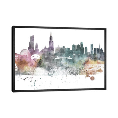 Chicago Pastel Skylines - Print on Canvas