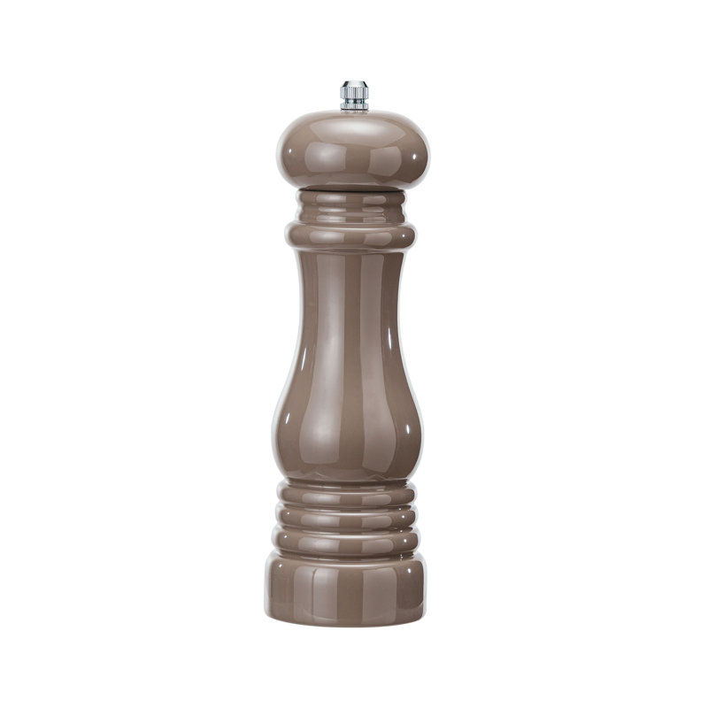 Rubberwood Elegance Pepper Mill, Gray