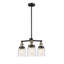 Lustre sphérique 3 lumières à abat-jour Greabe-123307890-123307892