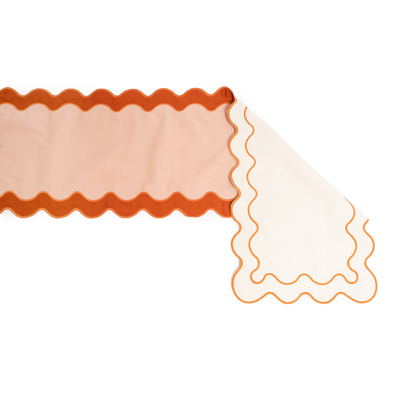  Napperon en polyester brodé, Rose