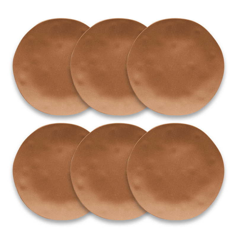 Laya Melamine Dinner Plate, Brown