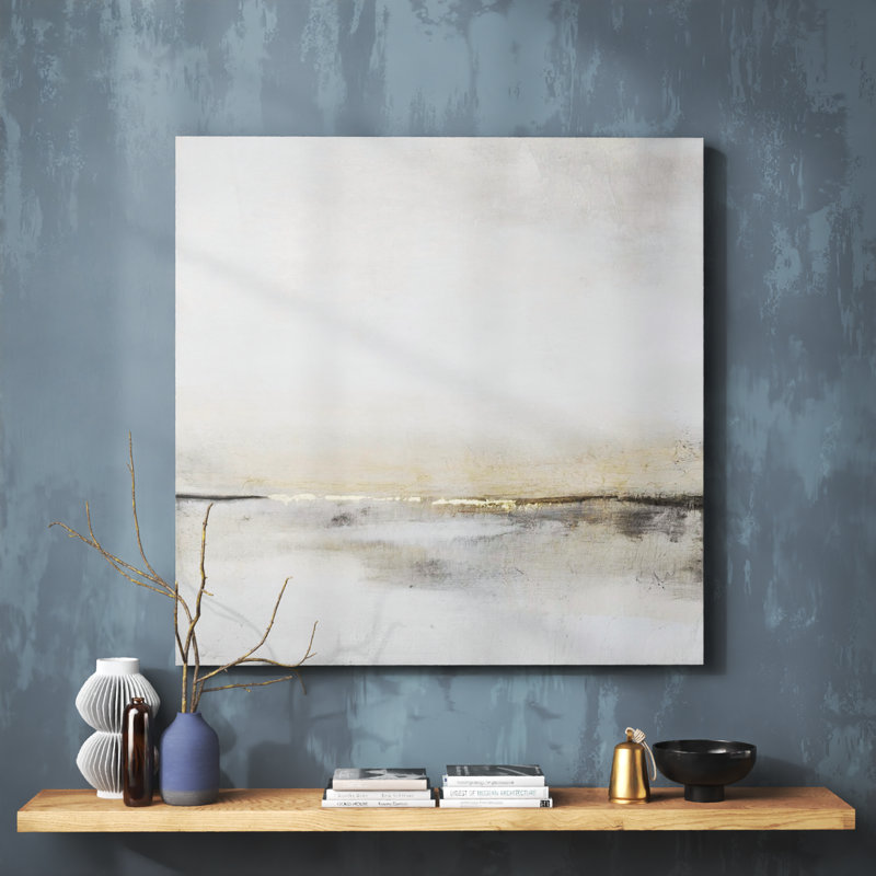 «Horizontal Flow I» par Tim O'Toole - reproduction d'art sur toile, H 48 po x l 48 po, Toile tendue, Sans cadre