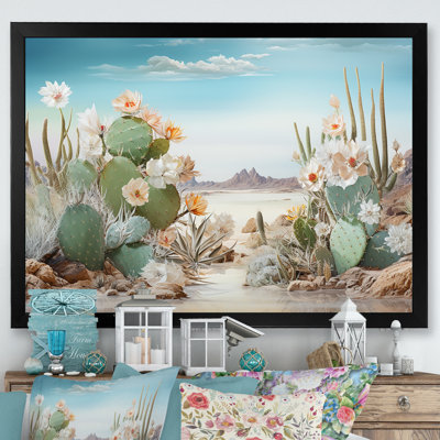 " Collage Cactus On The Beach "