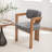 Bula Stanford Upholstered Curved Solid Wood Dining Chair-129512884-114256821