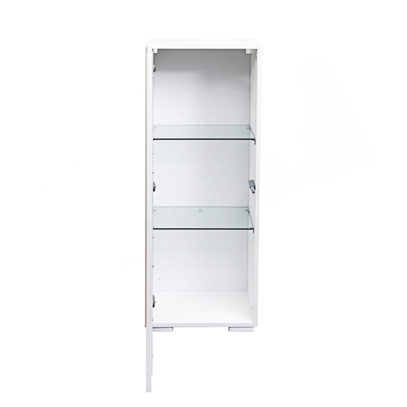 Armoire décorative, armoire de rangement avec lampe à bande en aluminium