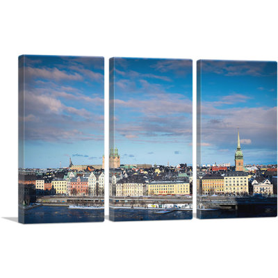 " Stockholm Sweden Skyline " 3 - Pieces