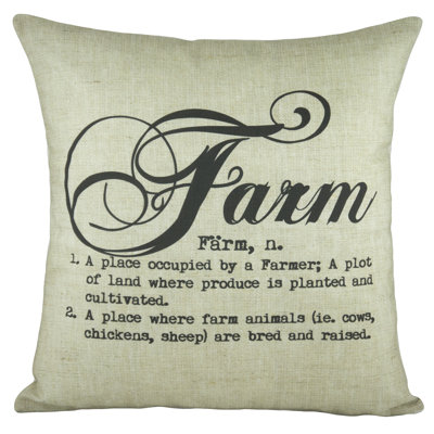 Cotton Blend Throw Pillow
