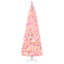  Arbre de Noël artificiel enneigé avec forme de crayon, branches, lumières DEL blanc chaud, ouverture automatique, arbre de Noël-183089175