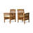 CASA ACACIA DINING CHAIR,2PCS With 2 Cushions-16231650-16231661