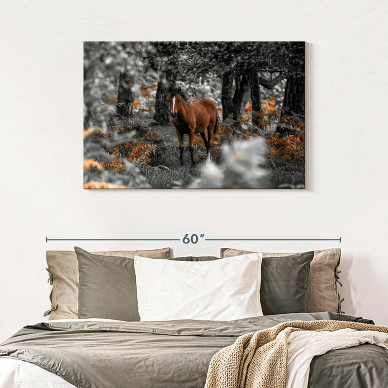 Brampt Horse Trails I, 30" H x 45" W