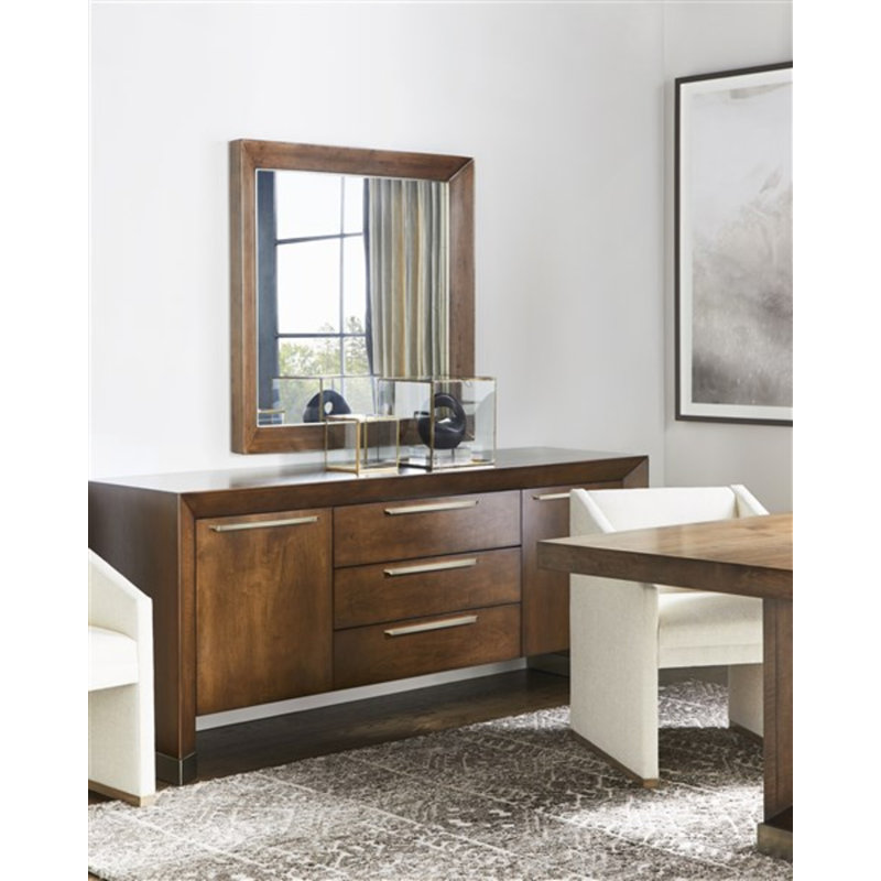 Dunecrest 81.25" Wide 3 Drawer Oak Wood Sideboard