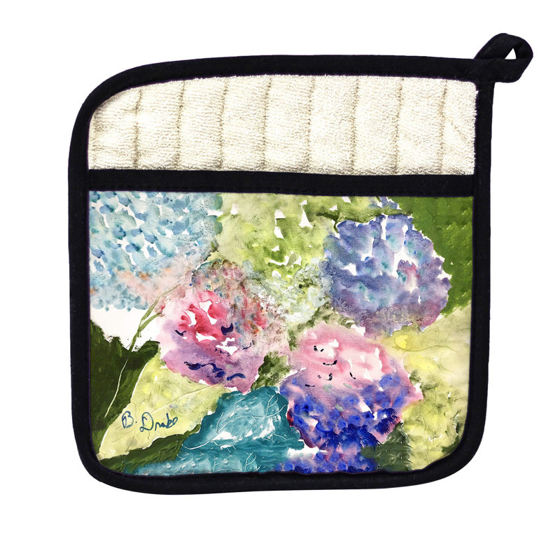 Pink & Purple Hydrangeas Pot Holder