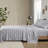100% Cotton Flannel 4 Pcs Queen Grey Ski Jump Sheet , Soft Velvet From Double - Brushing, , Elasticized Fitted, Machine Washable Softness Washable, Comes With 1 Flat, 2 Pillowcases-125950408-125950407