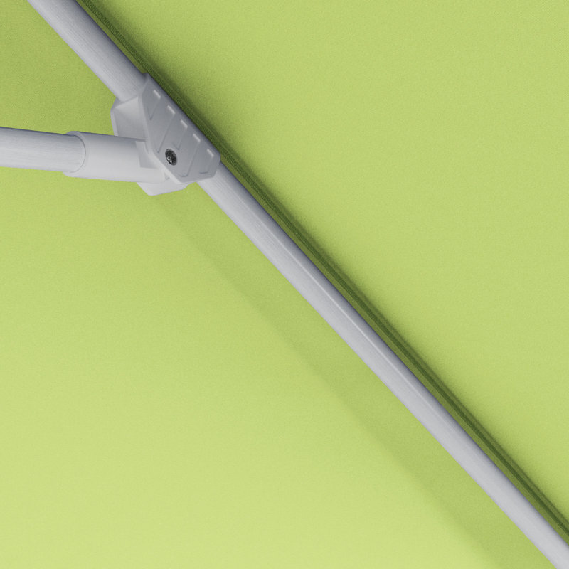 Parasol de patio blanc en aluminium 9 pi, Limette