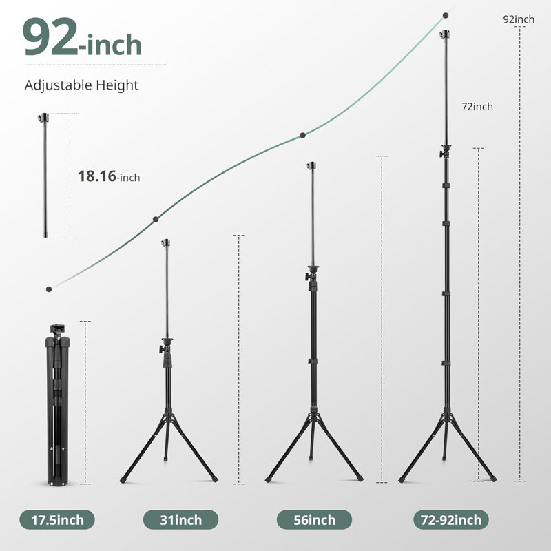 Extendable Cell Phone Tripod Stand With Wireless Remote