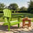 HDPE Outdoor Foldable Adjustable Back Adirondack Chair with Cup Holder-1525997671