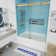 Opal Mirage MCOCOD 56-61" W x 66" H Double Sliding Smooth Anti-Collision Sliding Tub Door with 3/8"(10mm) Clear Glass